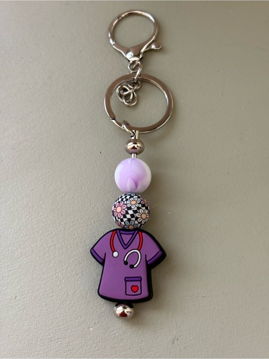 Other - Purple Nurse Scrub Keychain